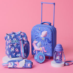 Smiggle - Up & Down Işıklı Tekerlekli Çekçekli Okul ve Seyahat Çantası