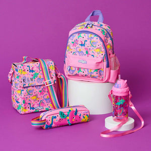 Smiggle - Up & Down Minik Dinossi Özel Tasarım Pembe Sırt Çantası