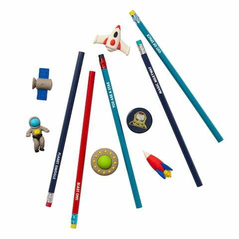 Smiggle - Uzay İstasyonu Silgi ve Kalem Seti