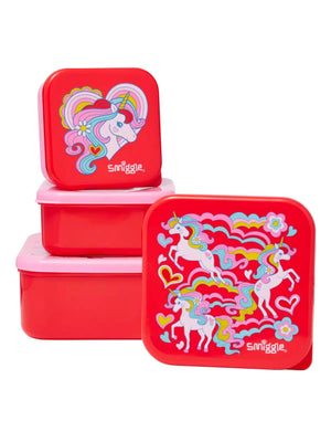 Smiggle - Wild Side 4'ü 1 Arada İç İçe Yemek Kapları