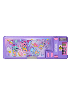 Smiggle - Wonder World Tatlı Atıştırmalıklar Hesap Makineli Pop Out Otomatik Kalem Kutusu