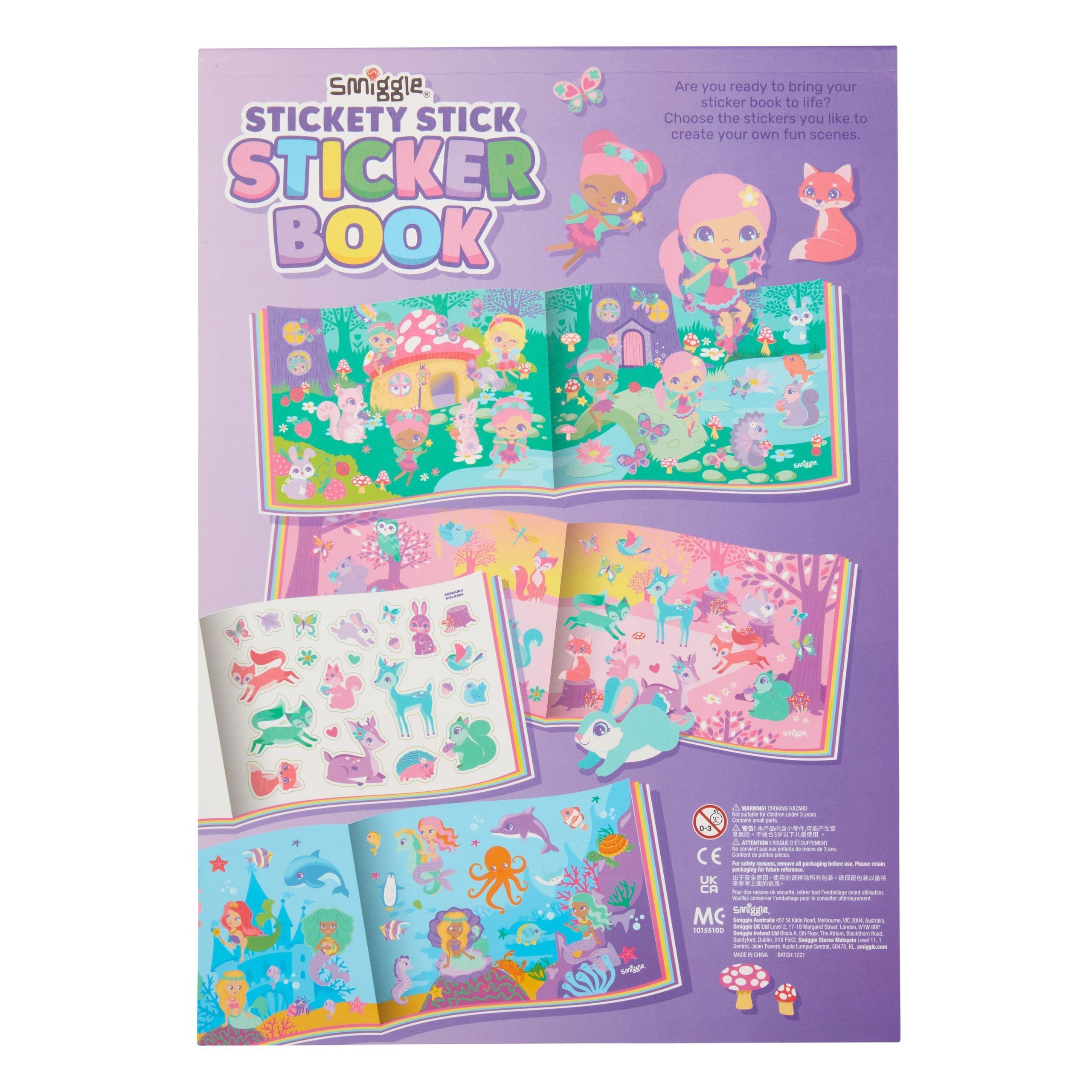 Smiggle - Yapışkanlı Çubuk Çıkartma Kitabı