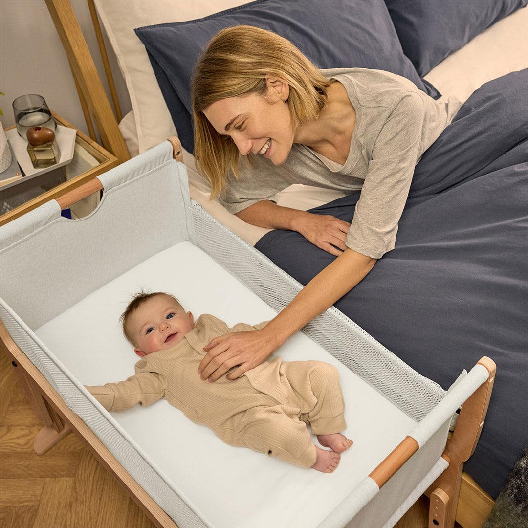Snuz SnuzPod Studio Bedside Crib - Stockholm Natural-Bedside Cribs-Stockholm Natural- | Natural Baby Shower