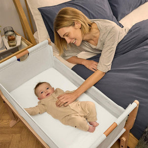 Snuz SnuzPod Studio Bedside Crib - Stockholm Natural-Bedside Cribs-Stockholm Natural- | Natural Baby Shower