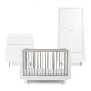 SnuzKot 3 Piece Nursery Furniture Set - The Natural Edit - Silver Birch-Nursery Sets-Silver Birch-No Mattress | Natural Baby Shower
