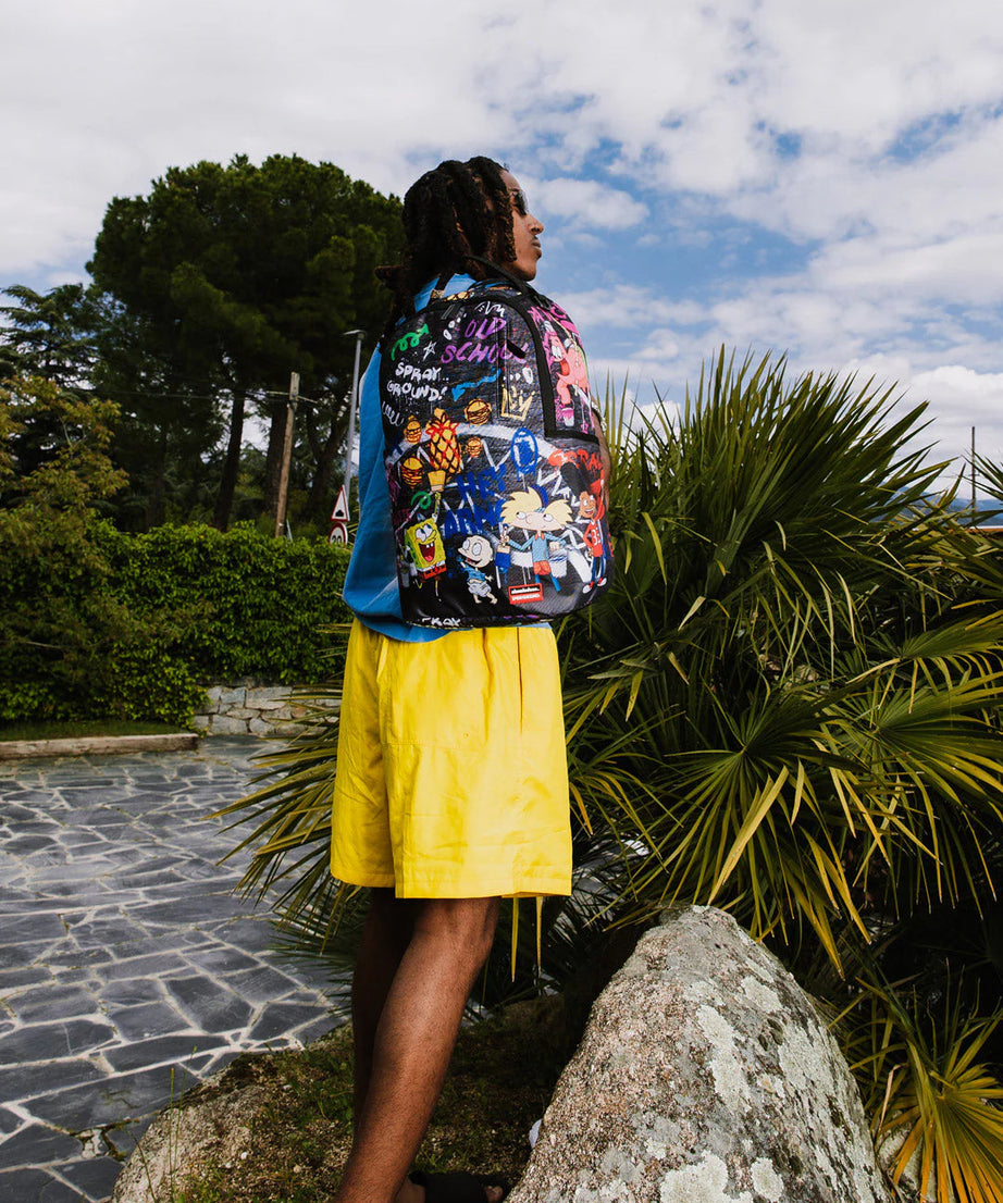 Sprayground - حقيبة ظهر استيل 90ات نيك تون تاج تايك أوفر