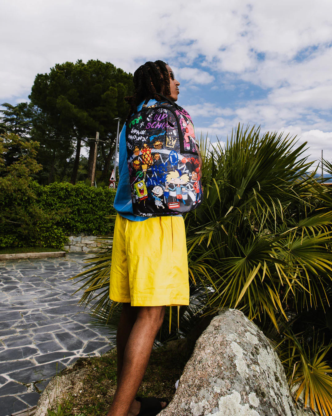 Sprayground - حقيبة ظهر استيل 90ات نيك تون تاج تايك أوفر