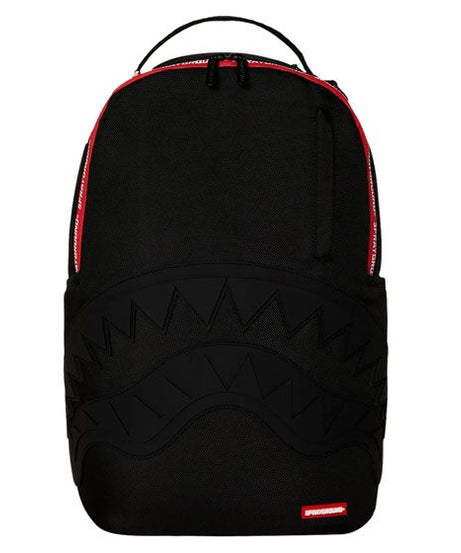 Sprayground - حقيبة ظهر دلوكس بسحّاب بطبعة سمك القرش
