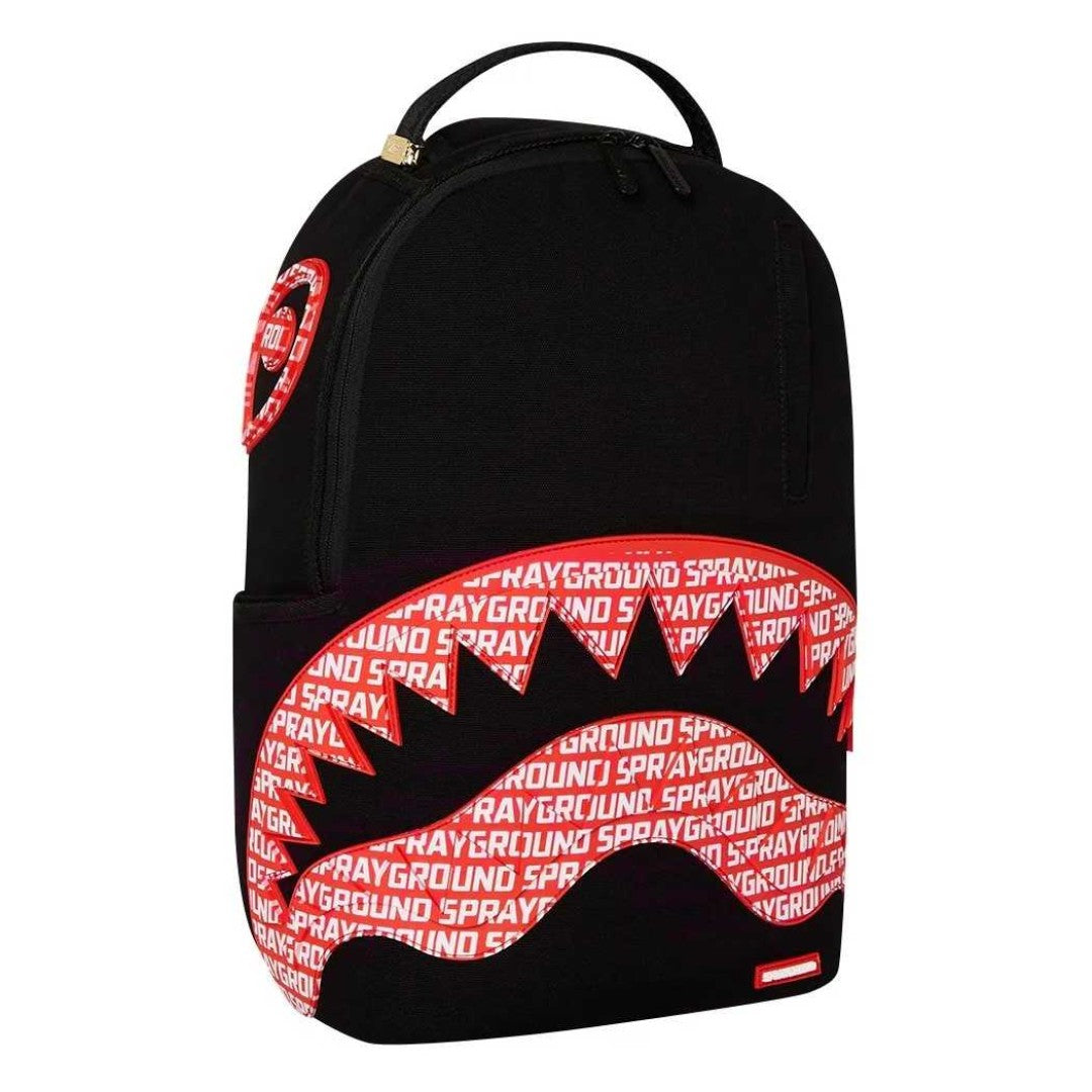 Sprayground - حقيبة ظهر قطنية Logo Mouth Core Dlx