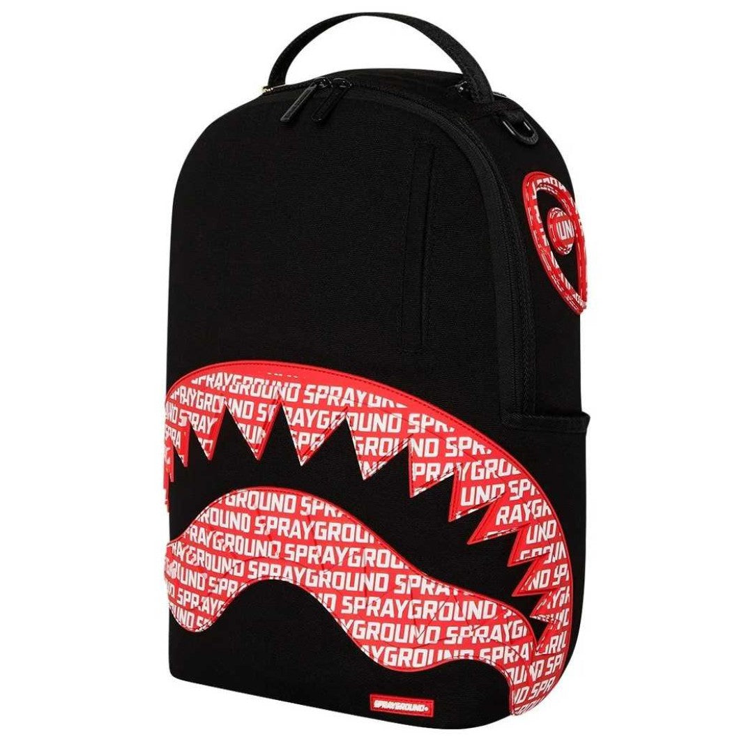 Sprayground - حقيبة ظهر قطنية Logo Mouth Core Dlx