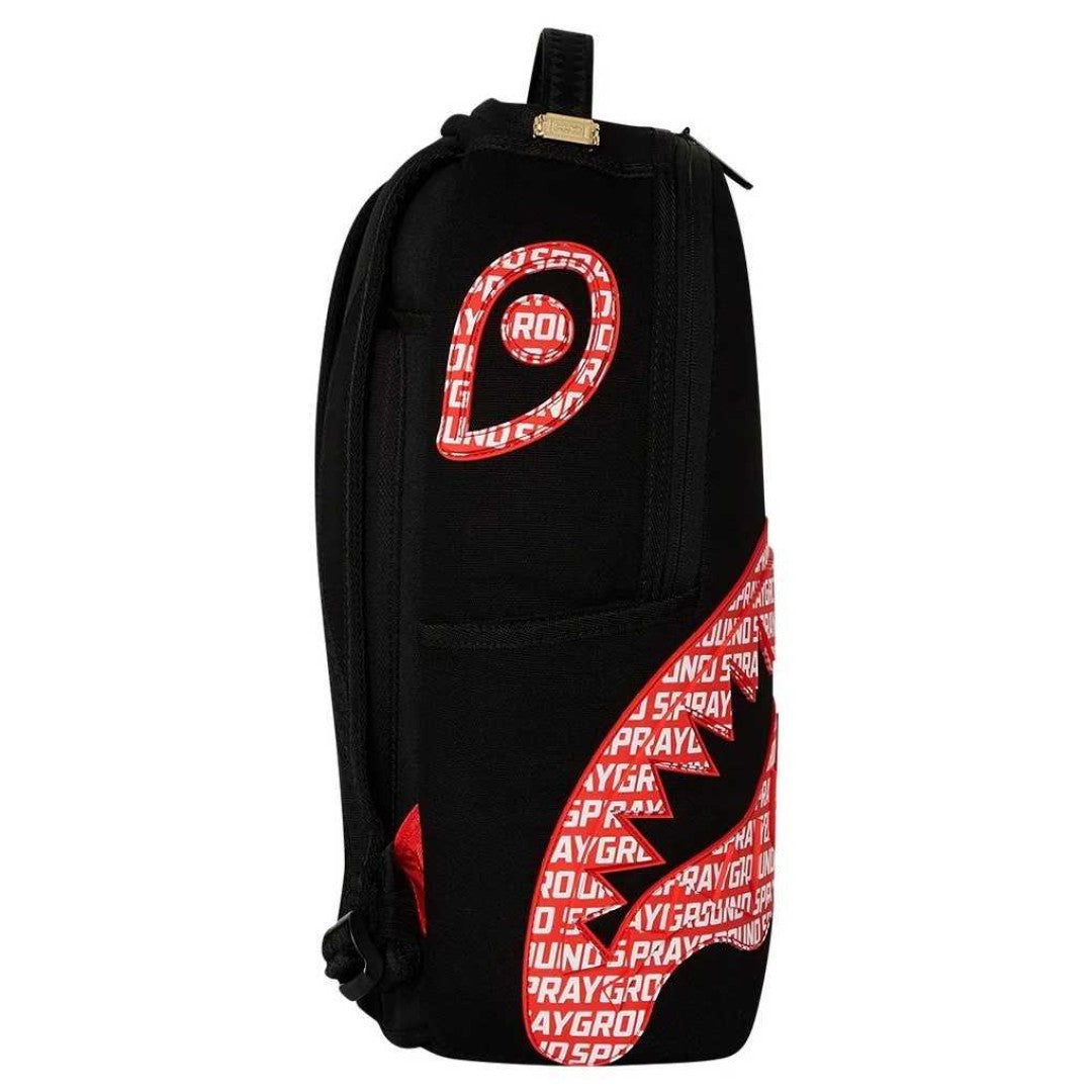 Sprayground - حقيبة ظهر قطنية Logo Mouth Core Dlx