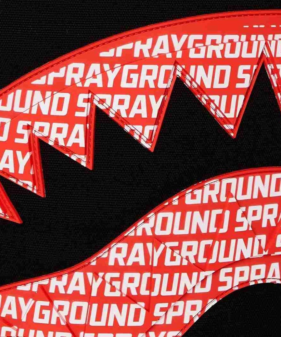 Sprayground - حقيبة ظهر قطنية Logo Mouth Core Dlx