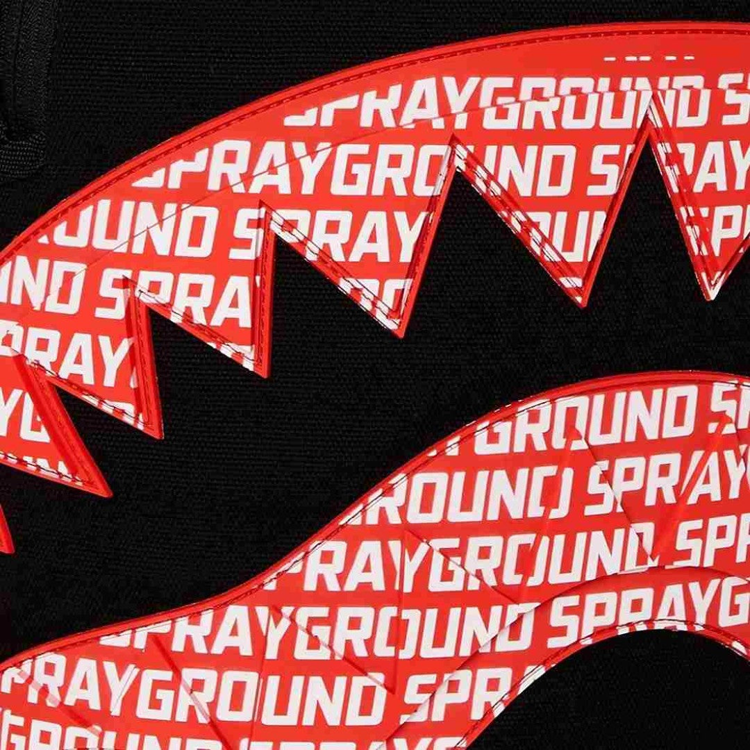 Sprayground - حقيبة ظهر قطنية Logo Mouth Core Dlx