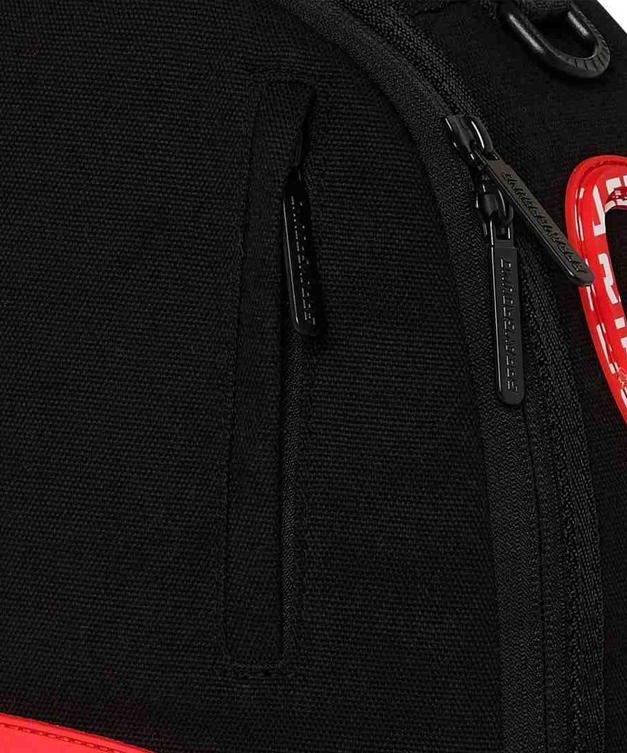 Sprayground - حقيبة ظهر قطنية Logo Mouth Core Dlx