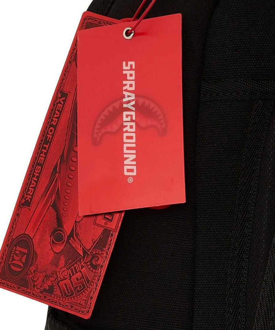 Sprayground - حقيبة ظهر قطنية Logo Mouth Core Dlx