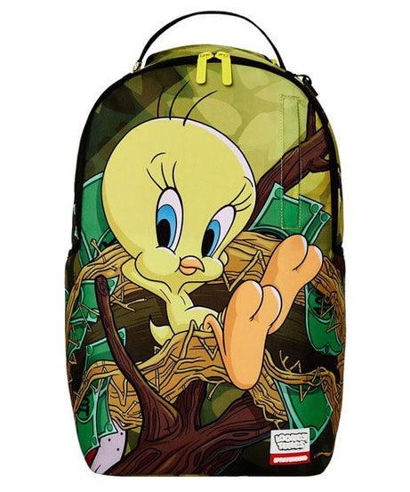 Sprayground - لوني تونز تويتي موني نيست قرش Dlxr حقيبة ظهر