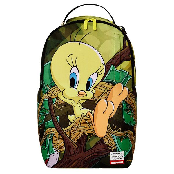 Sprayground - لوني تونز تويتي موني نيست قرش Dlxr حقيبة ظهر