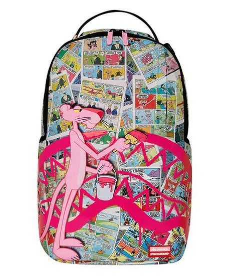 Sprayground - حقيبة ظهر دلوكس بفم سمكة و صورة النمر الوردي