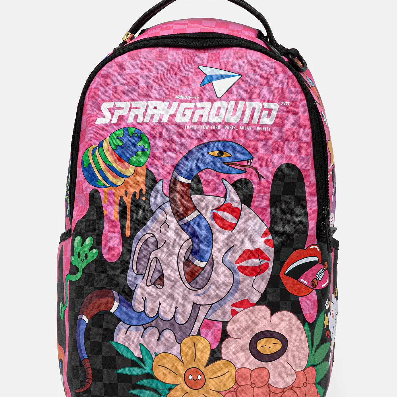 Sprayground - حقيبة ظهر Wtf Skull Drip Dlxsv