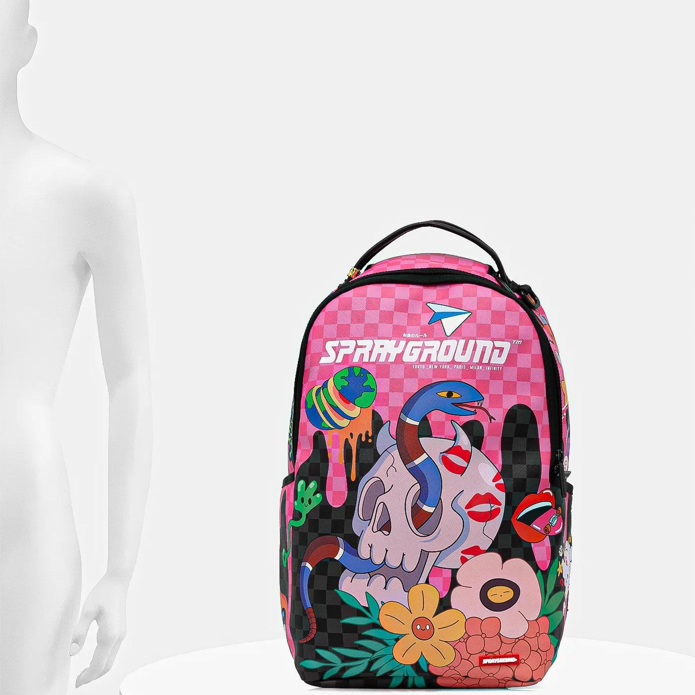 Sprayground - حقيبة ظهر Wtf Skull Drip Dlxsv