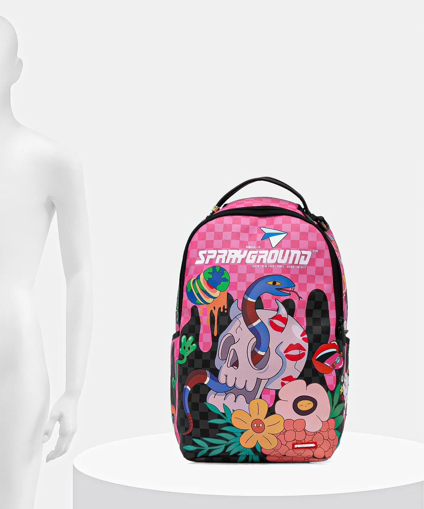 Sprayground - حقيبة ظهر Wtf Skull Drip Dlxsv