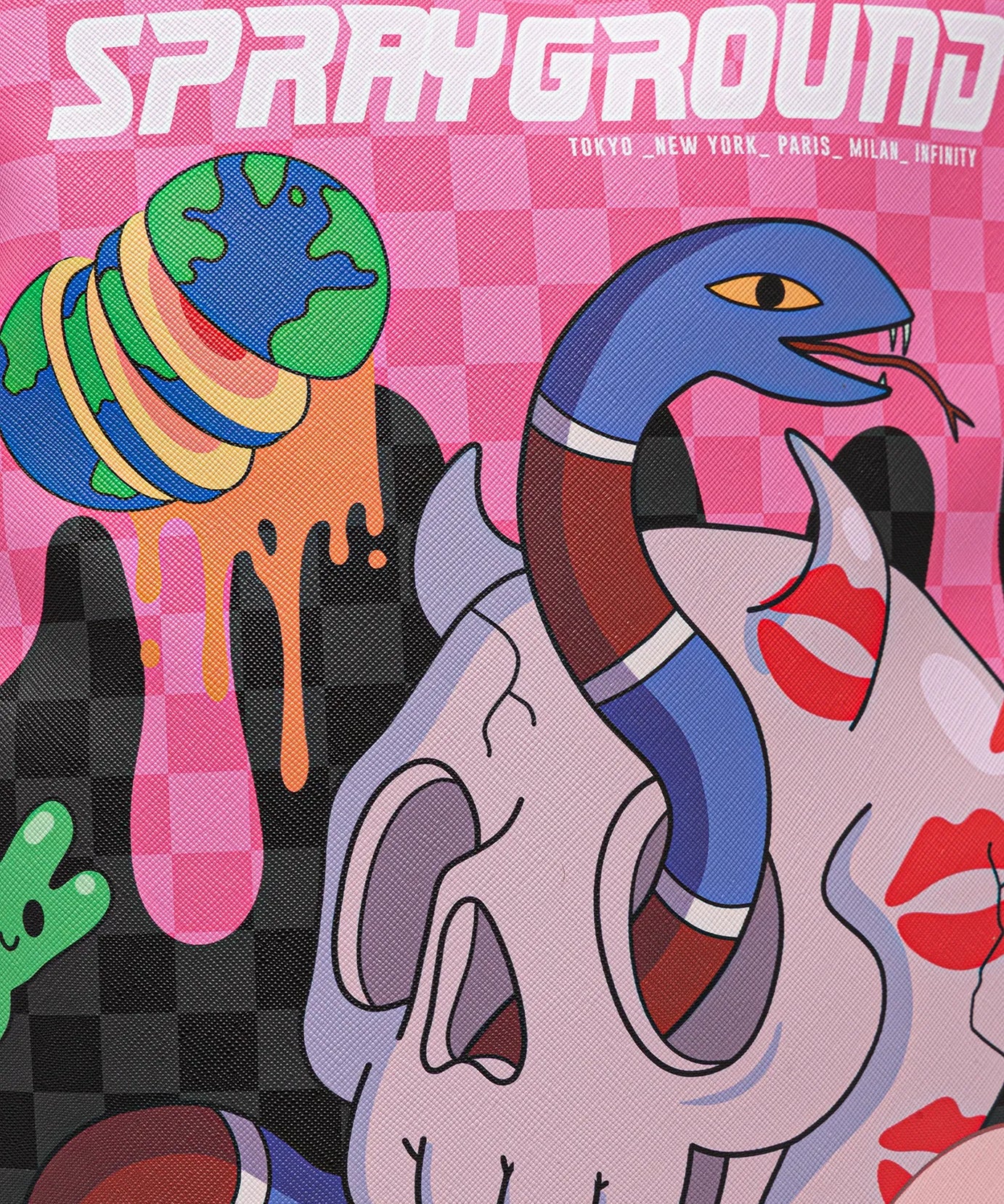 Sprayground - حقيبة ظهر Wtf Skull Drip Dlxsv