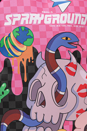 Sprayground - حقيبة ظهر Wtf Skull Drip Dlxsv