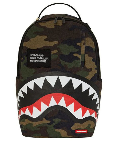 Sprayground - شنطة ظهر Shark Central Kamuflaj Dlxs
