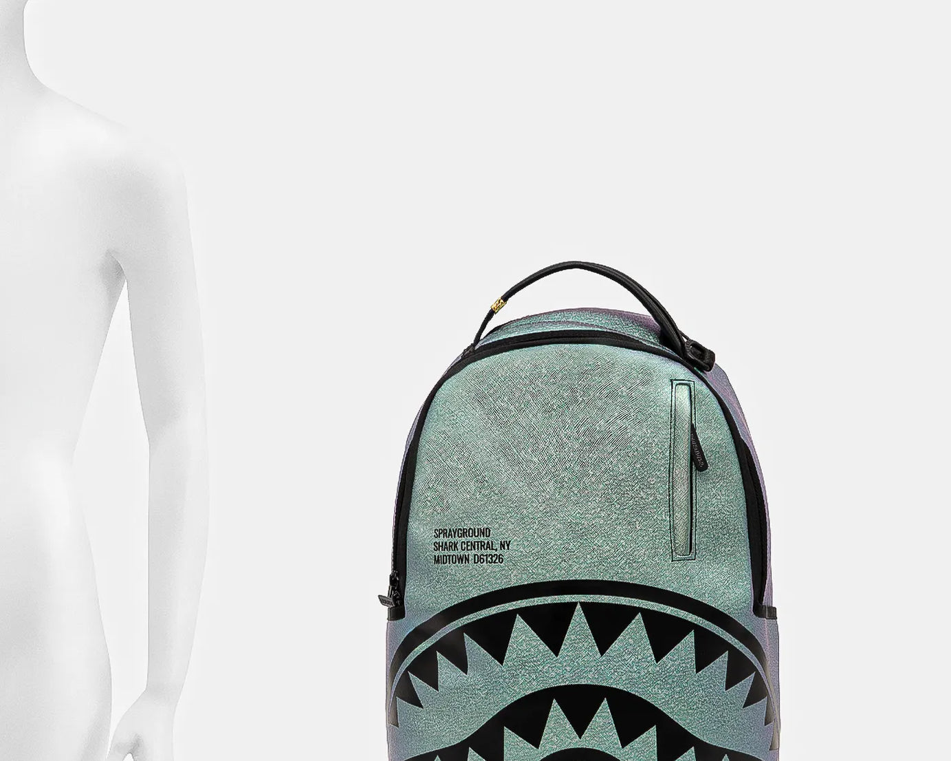 Sprayground - حقيبة ظهر Shark Central Oil Siıck Dlxs