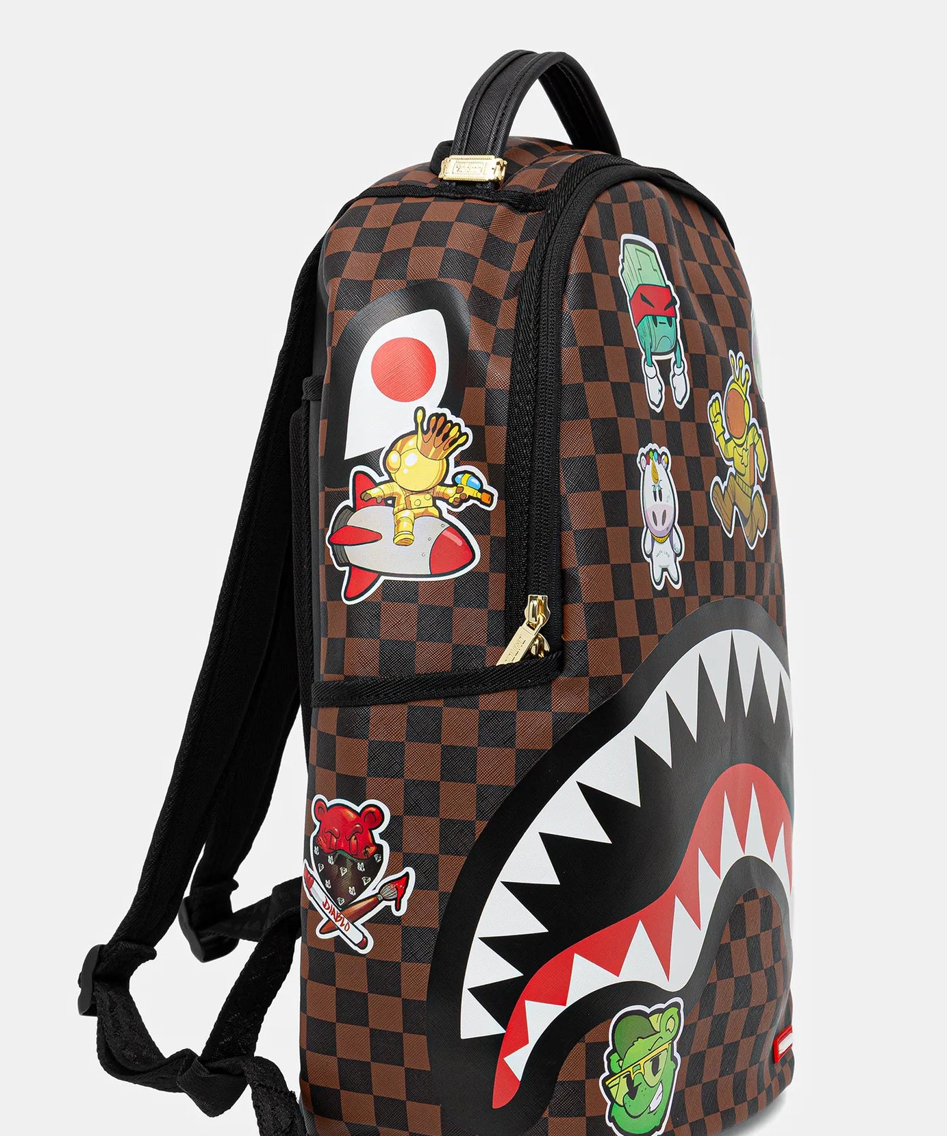 Sprayground - حملة ملصقات القرش حقيبة ظهر Dlsxv