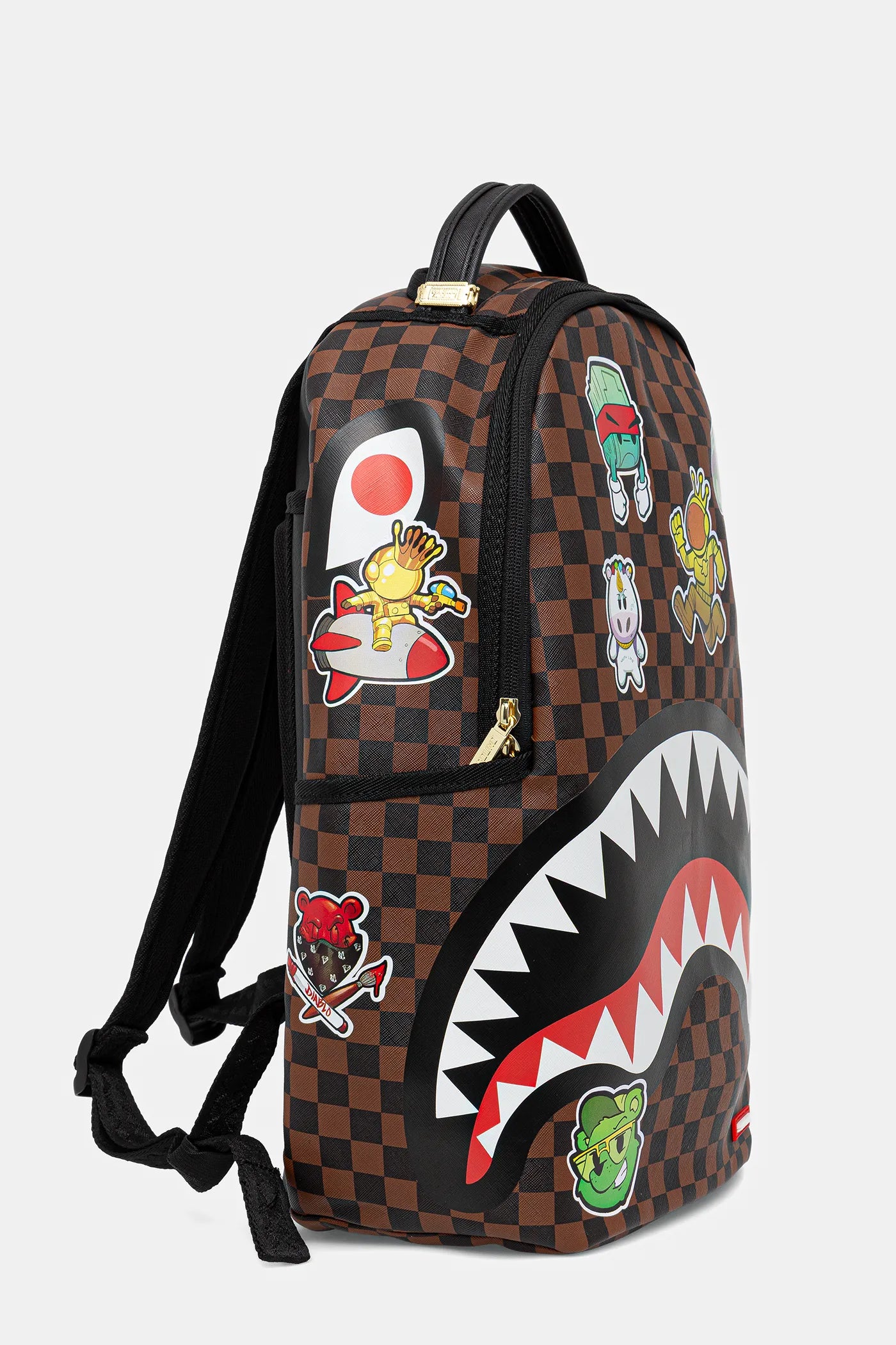 Sprayground - حملة ملصقات القرش حقيبة ظهر Dlsxv