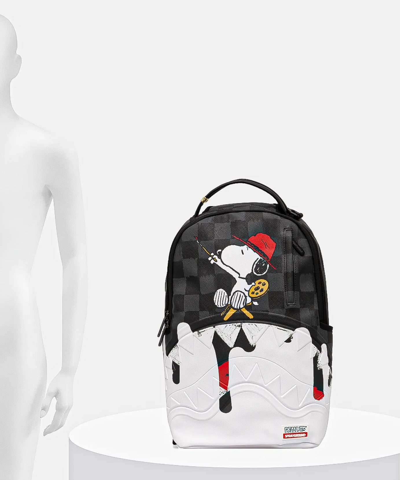 Sprayground - حقيبة ظهر Snoopy Painting Shark Dlxsv