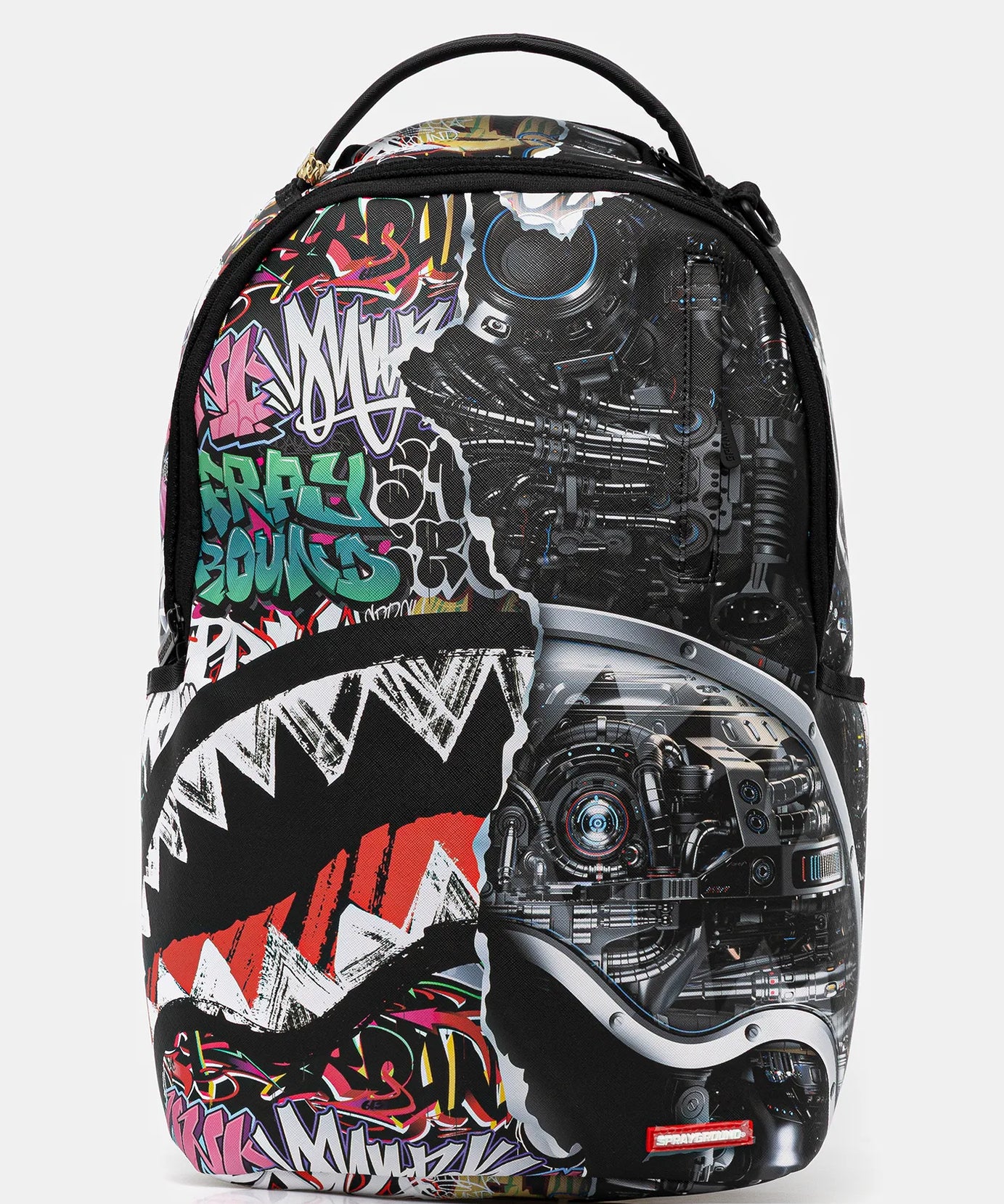 Sprayground - حقيبة ظهر Split Cybershark Dlxsv