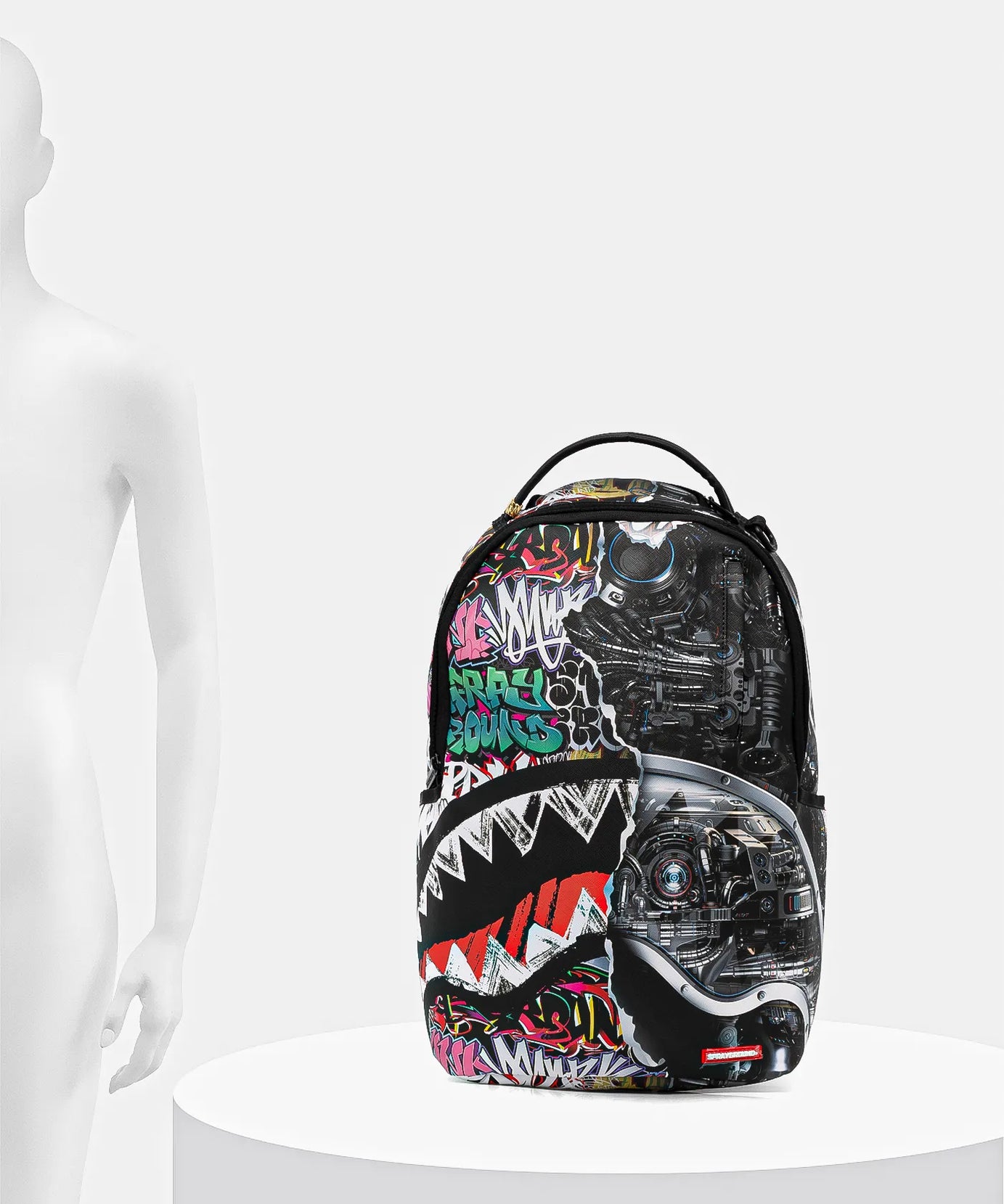 Sprayground - حقيبة ظهر Split Cybershark Dlxsv