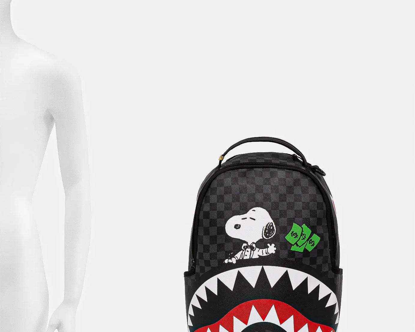 Sprayground - حقيبة ظهر Snoopy Top Shark Money Dlxsv