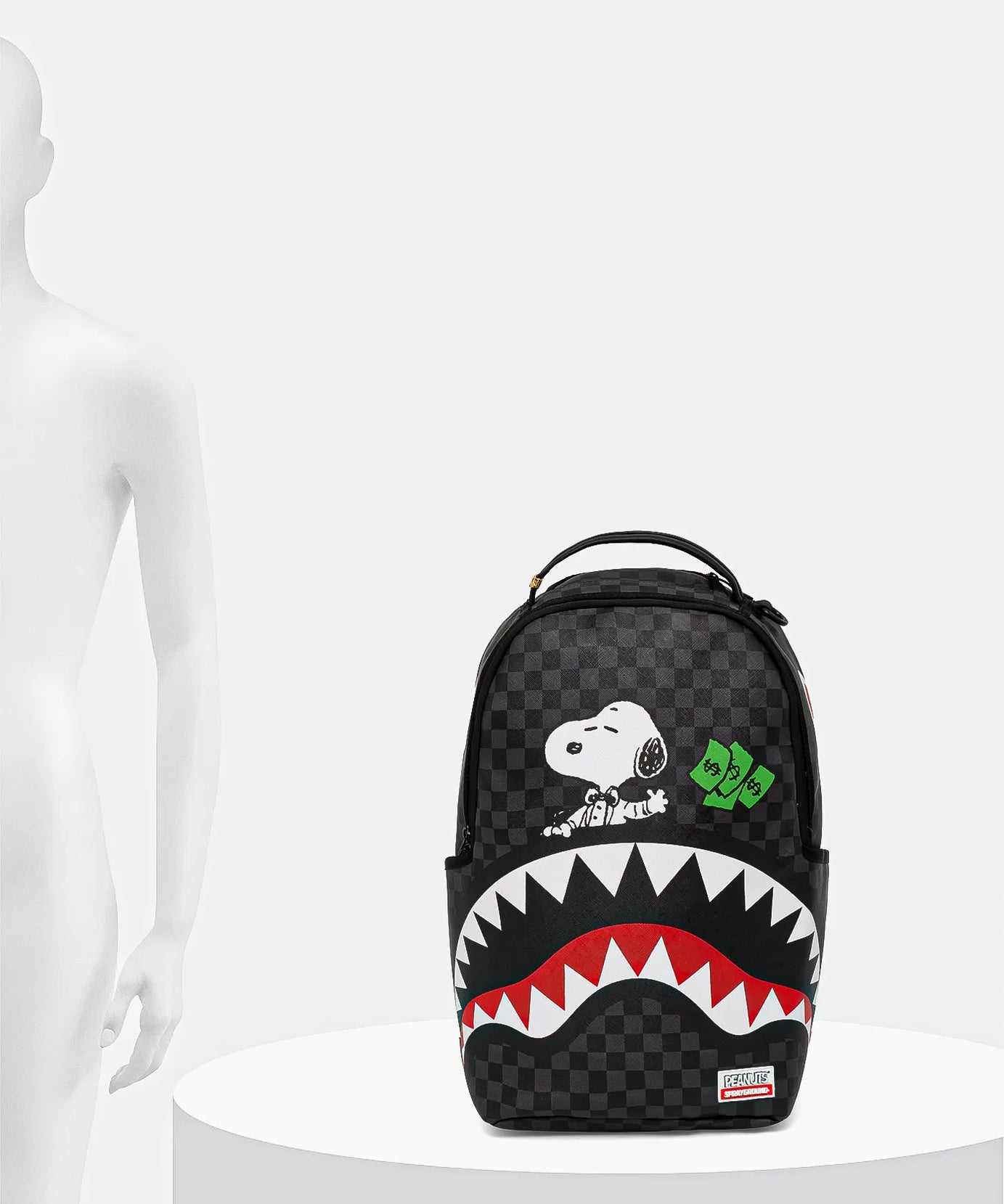 Sprayground - حقيبة ظهر Snoopy Top Shark Money Dlxsv