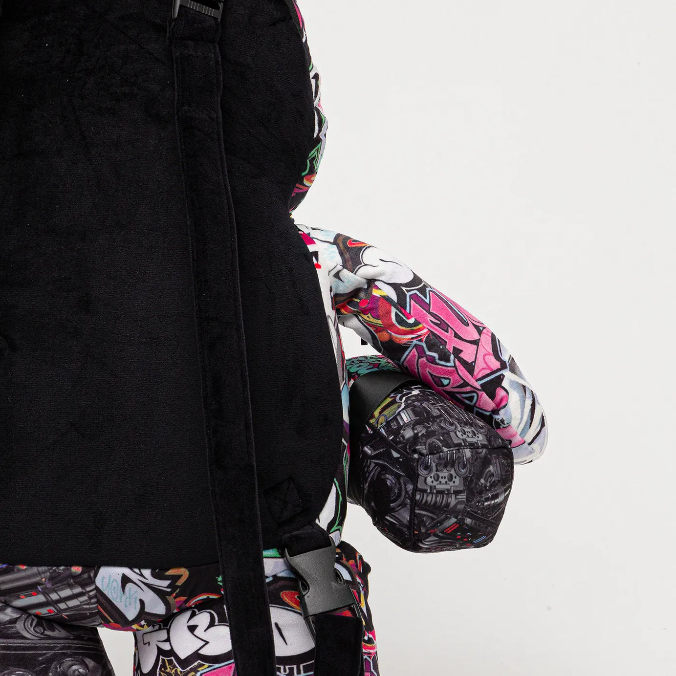 Sprayground - حقيبة ظهر دبدوب Para Ayısı Teddy Split Cybershark