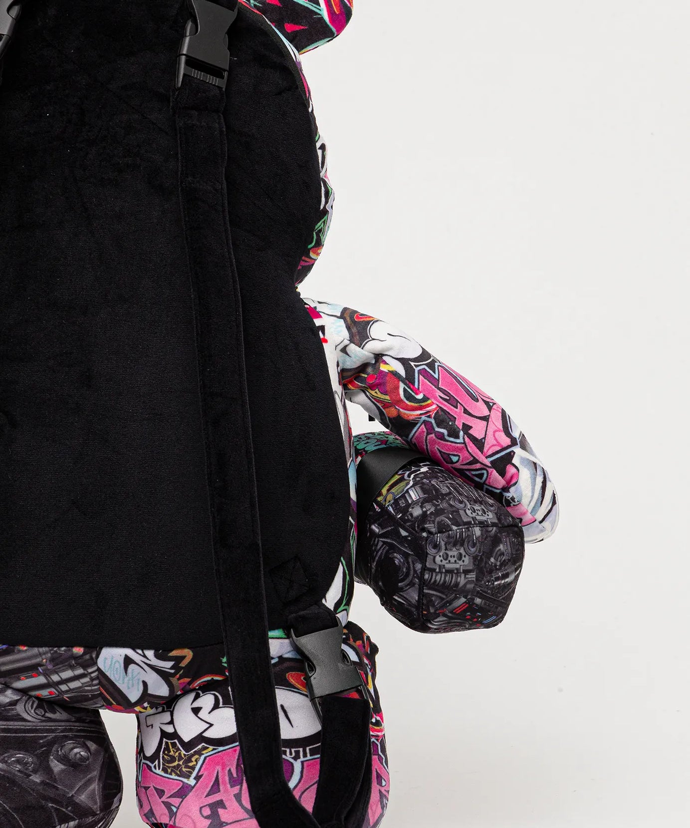 Sprayground - حقيبة ظهر دبدوب Para Ayısı Teddy Split Cybershark