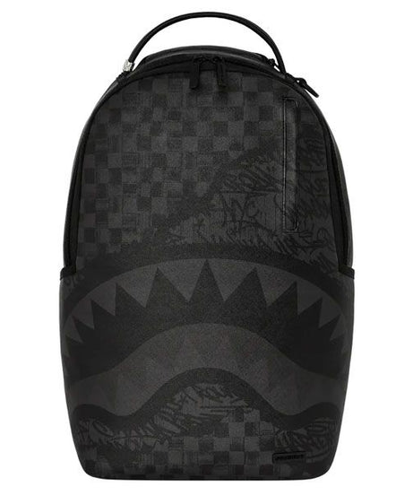 Sprayground - حقيبة ظهر ديلوكس مربعة برسومات ممزقة