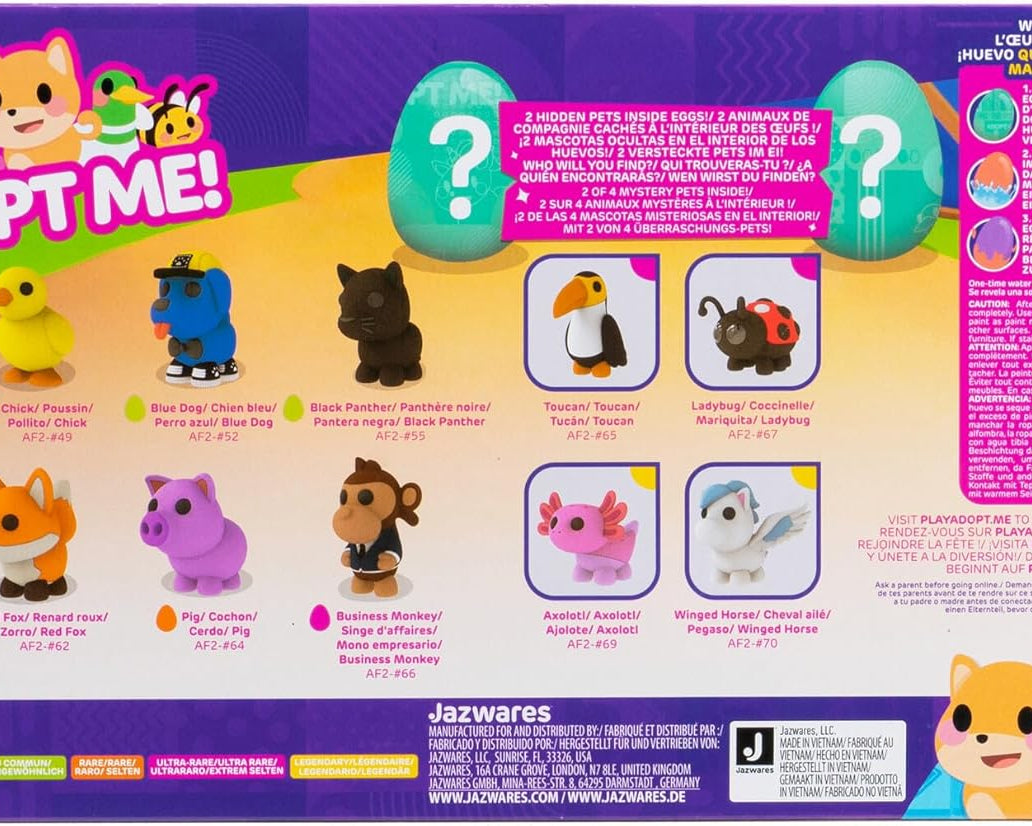 سكويشمالوز - تبناني! السلسلة 2 مجموعة من 10 تماثيل ألعاب حيوانات أليفة غامضة