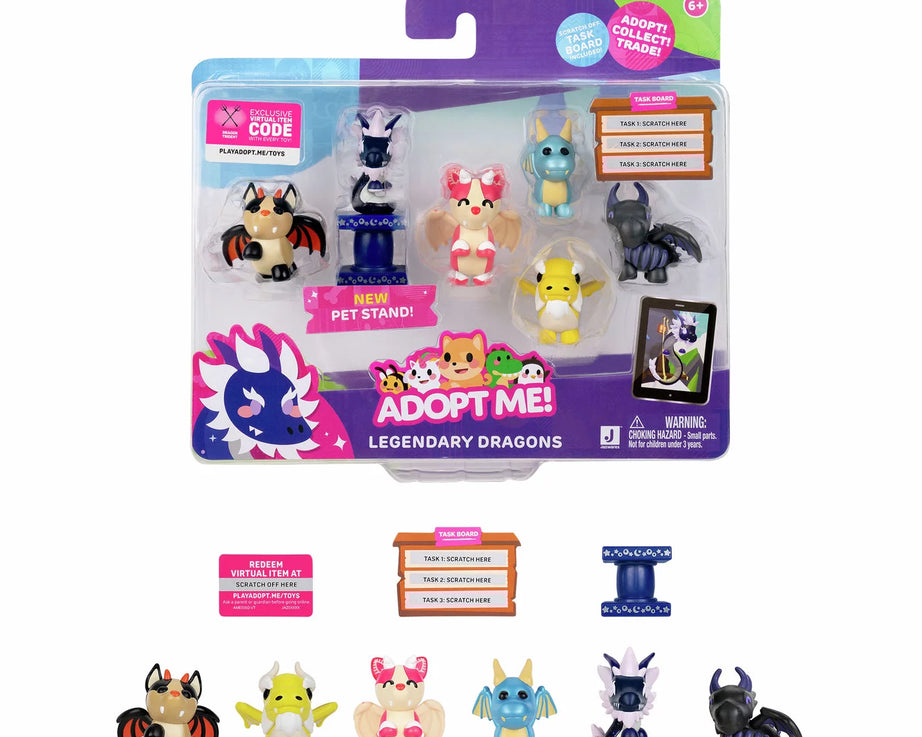 سكويشمالوز - تبناني! 6 تماثيل ألعاب تنانين أسطورية