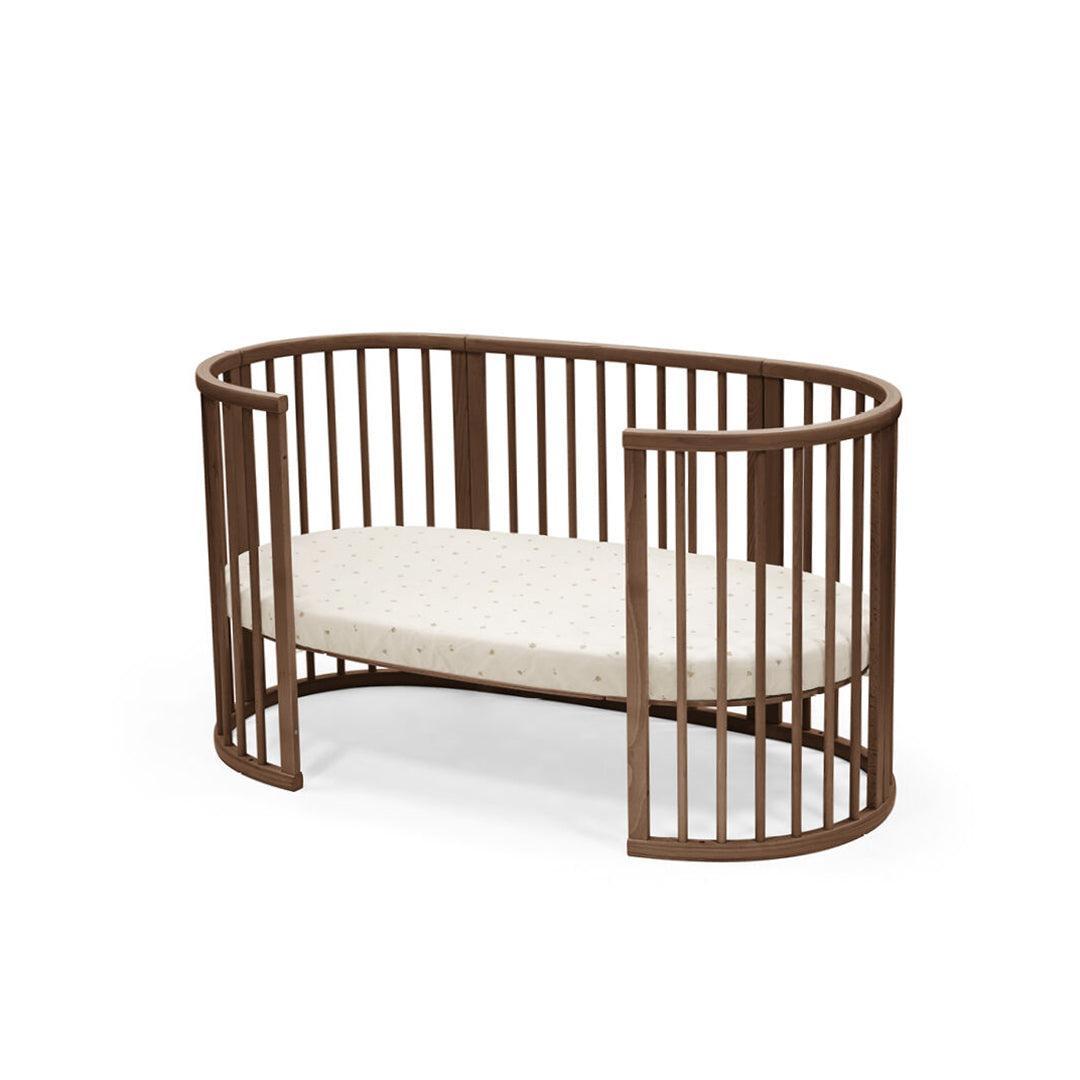 Stokke Sleepi Bed Fitted Sheet - Flower Ecru Osc-Sheets-Flower Ecru Osc- | Natural Baby Shower