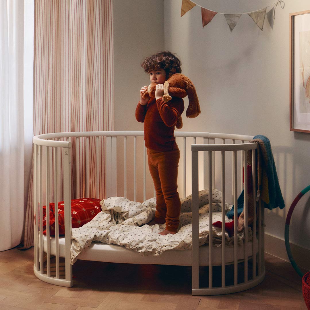 Stokke Sleepi V3 Mini Crib - White-Cribs-No Mattress- | Natural Baby Shower