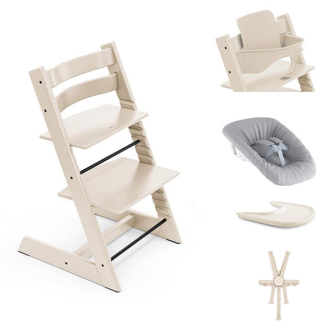 Stokke Tripp Trapp Highchair Ultimate Bundle-Highchairs-Vanilla White- | Natural Baby Shower