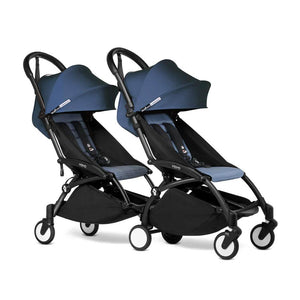 Stokke YOYO3 Stroller from 6 + for twins-Strollers-Air France Blue-Black | Natural Baby Shower