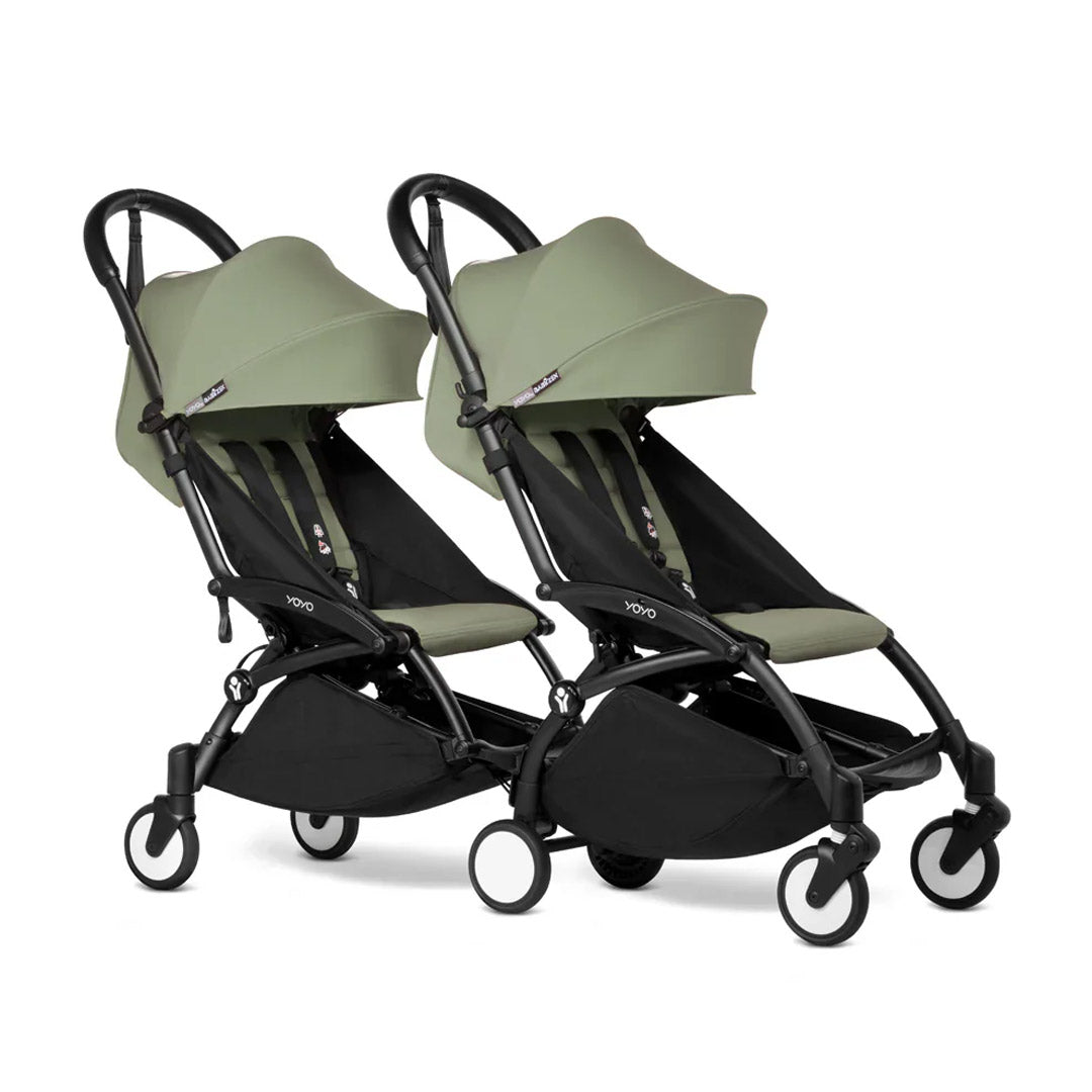 Stokke YOYO3 Stroller from 6 + for twins-Strollers-Olive-Black | Natural Baby Shower