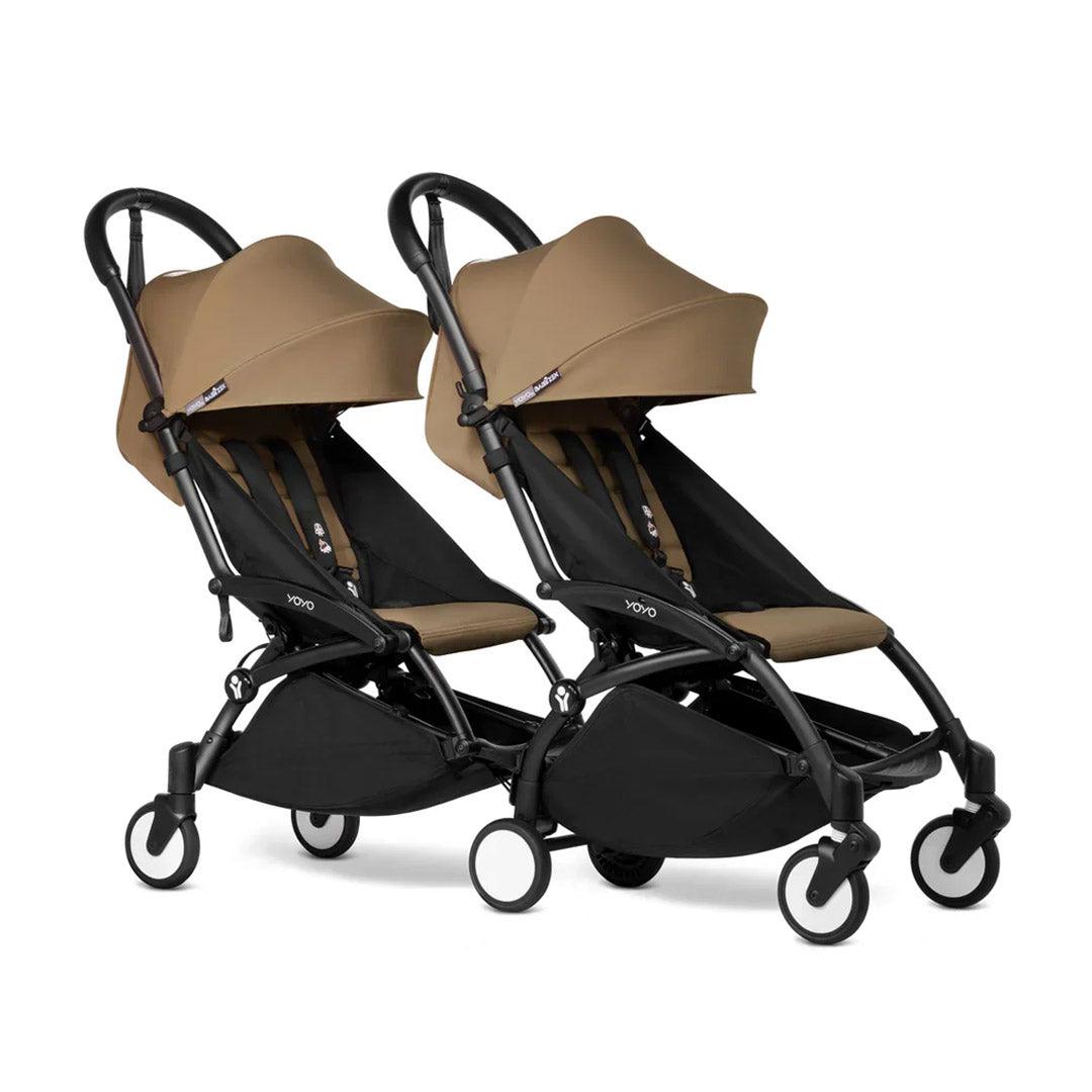 Stokke YOYO3 Stroller from 6 + for twins-Strollers-Toffee-Black | Natural Baby Shower