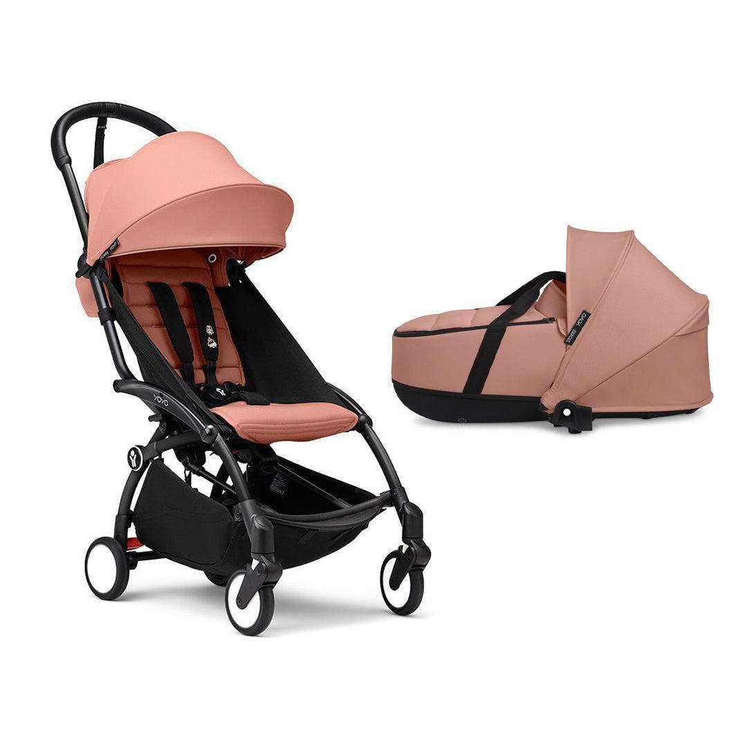 Stokke YOYO3 Newborn Shell to Toddler Bundle-Strollers-Ginger-Black | Natural Baby Shower