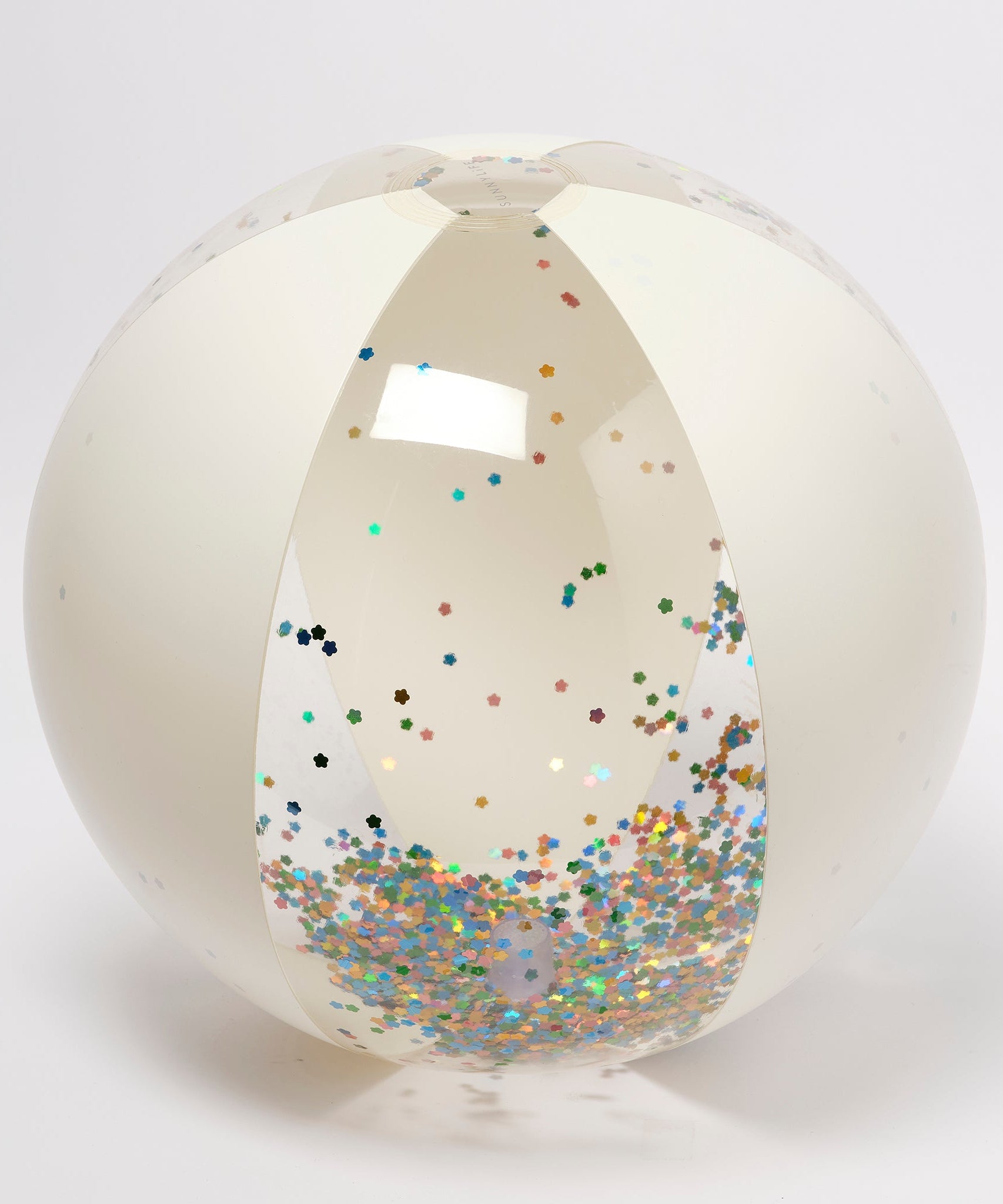 Sunnylife - كرة شاطئ قابلة للنفخ لامعة بنكهة القطن الحلو