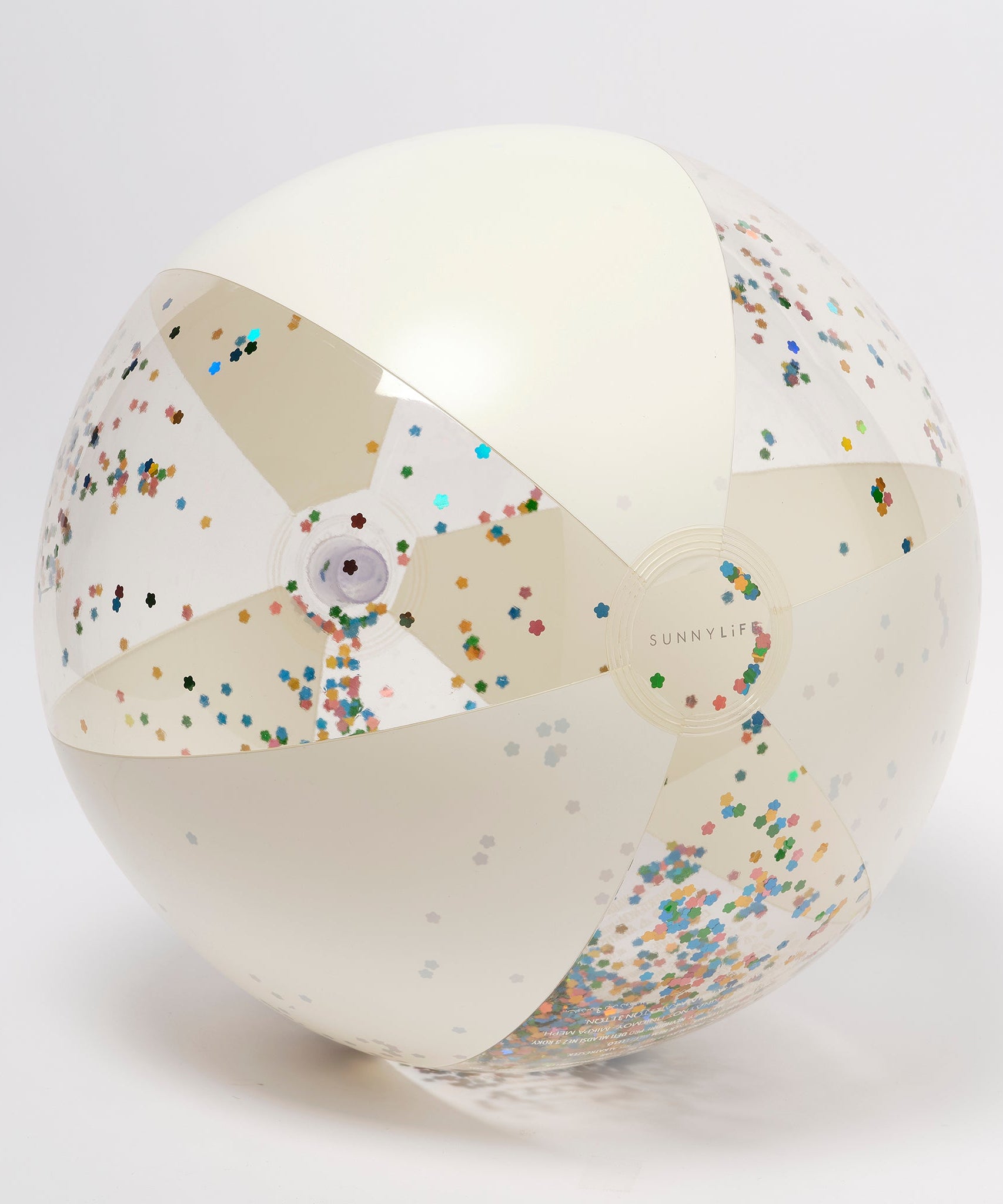 Sunnylife - كرة شاطئ قابلة للنفخ لامعة بنكهة القطن الحلو